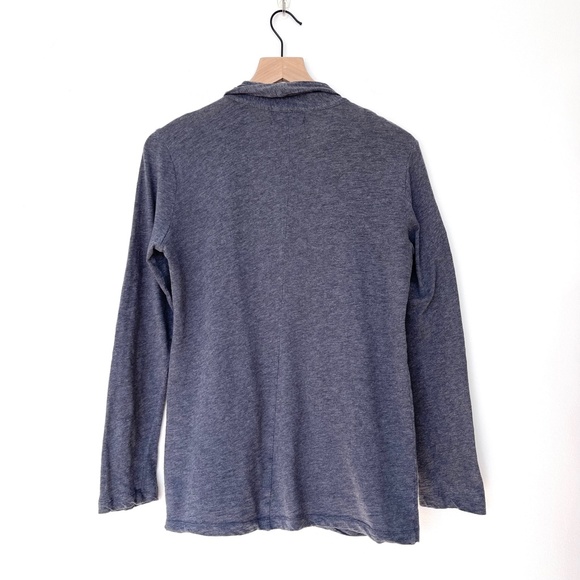 Threads by Saks Fifth Ave Gray Cotton Cardigan with Pockets - Picture 6 of 7